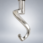 Batedor gancho espiral em duroalumínio ou aço inoxidável 304/316l para massas pesadas